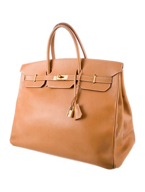 hermes birkin 40 hand bag brown ardennes leather|Hermès Birkin 40 .